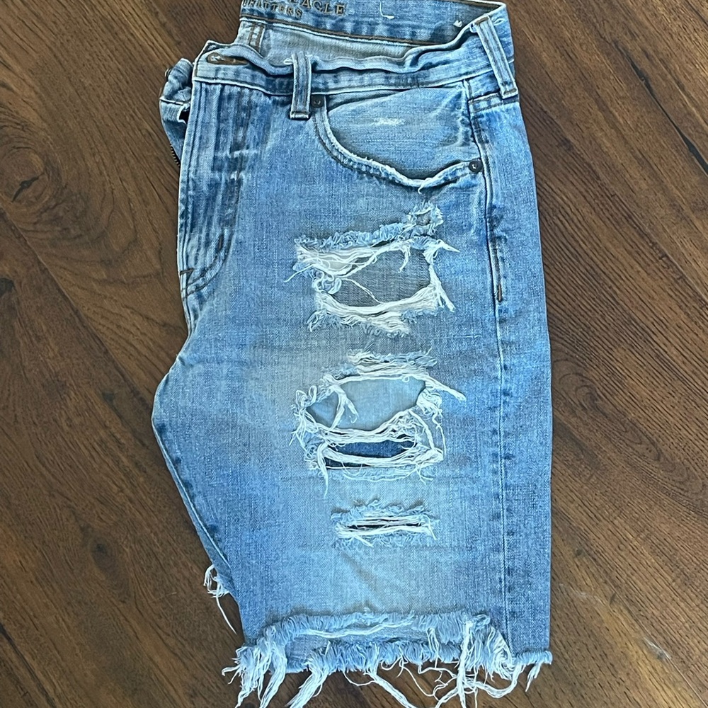 Distressed Denim Shorts American Eagle